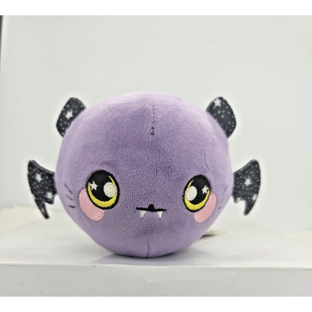 Squeezamals Claire's purple Bat slow Rise Halloween Plush Stuffed Animals Spooky